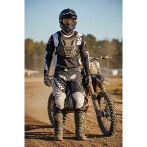 MSR AXXIS Motocross Pants Men’s Size 42 Black White Dirt Bike Motorcycle